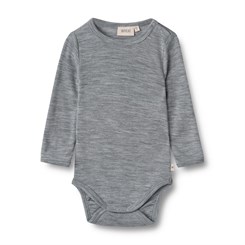 Wheat wool body LS Lucca - Melange grey